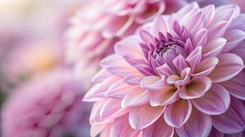 Dahlia Flower Vibrant Bloom in Soft Focus Garden for Nature Lovers and Floral Designers Seeking High-Quality Botanical Photography nature photo