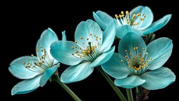 Delicate Blue Flowers in Stunning Close-Up for Nature Lovers and Botanical Enthusiasts spring photo