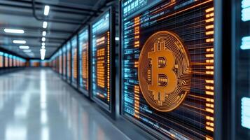 cryptocurrency integration screen displaying Bitcoin data and analytics photo