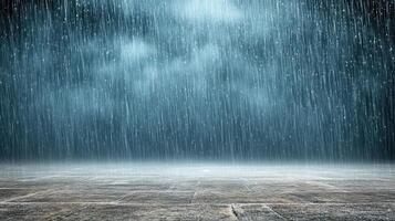 thunderstorm with motion blurred raindrops creates dramatic scene photo