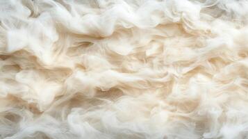 Delicate tendrils of smoke swirling in soft, creamy hues create serene atmosphere photo