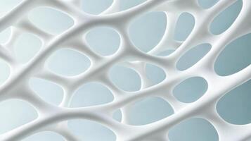 Intricate 3D structure with organic shapes and soft lighting photo