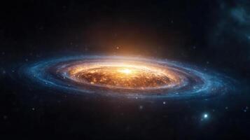 stunning galaxy with swirling stars and bright core, showcasing cosmic beauty photo