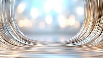 Dynamic swirling patterns create mesmerizing abstract bokeh effect in soft colors photo