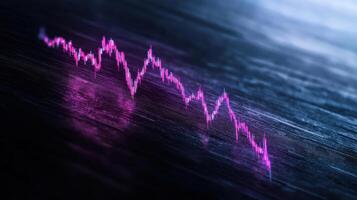 vibrant line graph displays fluctuating data trends striking pink hue, evoking sense of dynamic photo