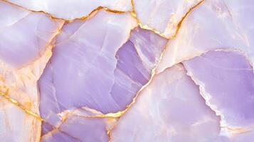 Elegant purple marble texture with gold veins, luxurious abstract background, sophisticated design element photo