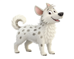 A 3D cartoon, cute Sheepdog, isolated on a transparent background png