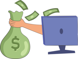 hacker stealing money from bank phishing attack internet hackers png