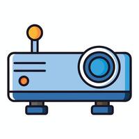 Modern Digital Projector Device for Presentations and Multimedia Shows vector