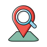 Location Search Map Pinpoint Finder Locator GPS Navigation Discover Exploration vector