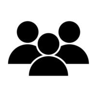 People flat style icon . Team work symbol. Group of humans sign For your web site design, logo, app, UI. illustration. vector