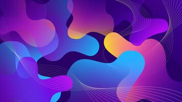 Abstract Color Gradient Background. Geometric Background with Liquid Shapes, Illustration vector