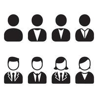 Different Human Figures The icons Simple Generic Human Shapes vector