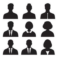 Different Human Figures The icons Sets Simple Generic Human vector