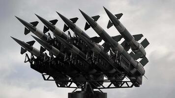 Missile Launcher with Sky in Background video