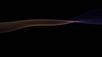 Abstract Colorful Waves with Dark Background. video