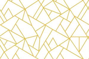 Geometric Gold Lines Pattern, White Background, Modern Art Deco Style vector