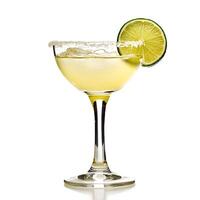 A margarita with lime slice in the glass photo