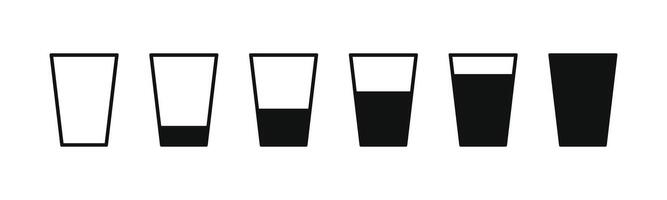 A set of four different types of vials vector