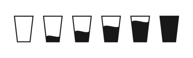 A set of four vases with different shapes vector