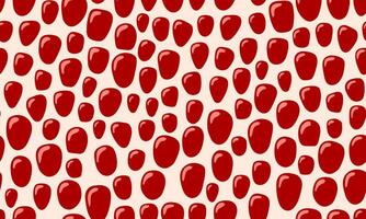 Pomegranate seamless pattern with seeds. Fruit and berry background design. Flat illustration vector