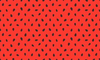 Watermelon seamless pattern with seeds. Summer fruit background design. Flat illustration vector