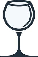 wine glass icon isolated on white background vector