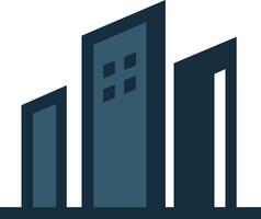a building icon with a window and a window vector