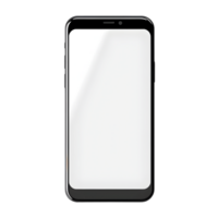 Simple smartphone icon with blank screen isolated digital design technology clean background minimalist view modern concept png