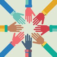 Collection of Diverse Hands Displaying Various Gestures and Symbols vector