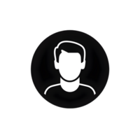 User profile icon minimalist design digital art profile online environment iconic viewpoint simple concept for user identification png