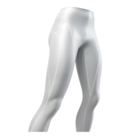White Leggings Side View Close Up Mockup With Transparent Background png
