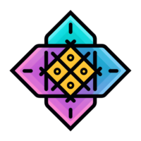 Abstract Crypto Diamond Icon With Transparent Background png