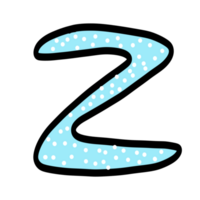 Font Z icon on tranparent background.cute font design. png