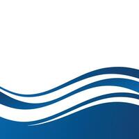 Abstract Blue Wave Background Design Template for Modern Presentations and Websites vector