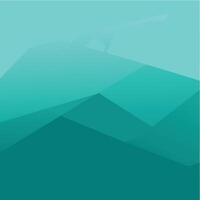 Abstract Teal Mountain Range Landscape Background Illustration Design vector