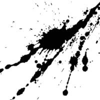 Abstract Black Ink Splatter Design Element Graphic Texture Background vector