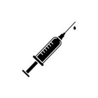 Syringe Icon Medical Injection Symbol Line Art Graphic png