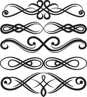 Set of decorative elements vector