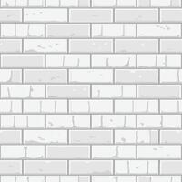A Seamless Pattern of Light Gray Bricks Forming a Wall Texture Background vector