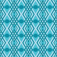Abstract Teal Geometric Pattern Seamless Design with Interlocking Diamonds and Lines vector