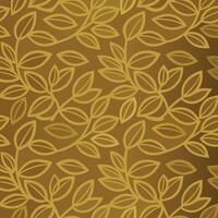 Elegant Golden Leaf Pattern Seamless Design Background Texture for Wallpaper Fabric Textile Print vector