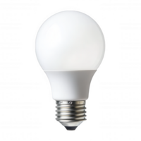 Energy saving LED bulb, modern design, efficient lighting solution for homes. Ideal for reducing energy consumption while providing bright illumination png
