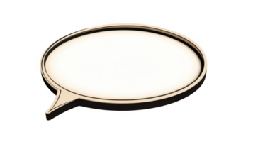 classic comic style speech bubble with rounded shape and pointed tail, ideal for adding text in illustrations or graphic designs png