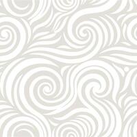 Elegant Swirling Cream and White Abstract Seamless Pattern Background Texture vector