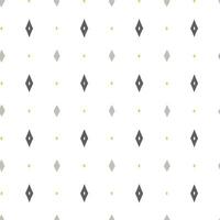 Seamless Pattern with Gray Diamonds Gold Dots White Background Minimalist Geometric Design Simple Repeating Texture Modern Textile Wallpaper Print vector
