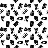 Seamless pattern of dominoes on white background vector