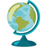 Globe on stand vector