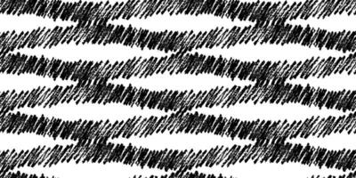 Hand drawn grunge style wavy seamless pattern. Trendy waves texture. Geometric simple print for textile, fabric, wallpaper, wrapping, scrapbook and packaging vector