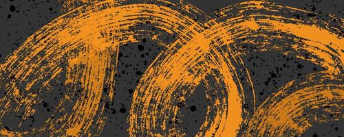 Abstract bright colored background with brush stroke texture. Hand drawn scratches splatter grunge distressed background. Grainy bold brush strokes texture with small dots vector